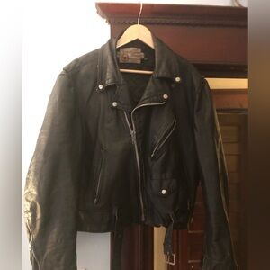 Vintage 70’s the leather shop SEARS Classic moto Leather Jacket